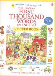 First Thousand Words in English Sticker Book