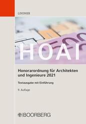 HOAI - Honorarordnung f&uuml;r Architekten und Ingenieure 2021