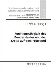 Funktionsf&auml;higkeit des Bundesstaates und der Kreise auf dem Pr&uuml;fstand