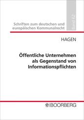 &Ouml;ffentliche Unternehmen als Gegenstand von Informationspflichten