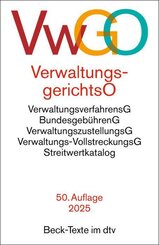 Verwaltungsgerichtsordnung, Verwaltungsverfahrensgesetz. VwGO
