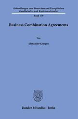 Business Combination Agreements.