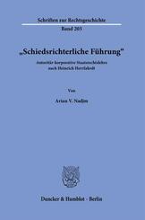 "Schiedsrichterliche F&uuml;hrung".