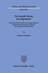 Der soziale Bezug des Eigentums.