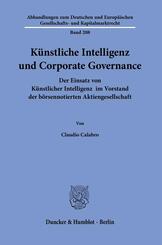 K&uuml;nstliche Intelligenz und Corporate Governance.