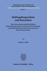 Ma&szlig;regelungsschutz und Beweislast.