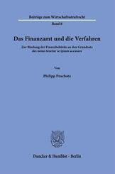 Das Finanzamt und die Verfahren