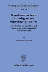 Grenz&uuml;berschreitende Sitzverlegung von Personengesellschaften