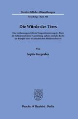 Die W&uuml;rde des Tiers.