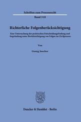 Richterliche Folgenber&uuml;cksichtigung
