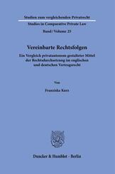 Vereinbarte Rechtsfolgen