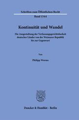 Kontinuit&auml;t und Wandel