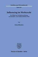 Influencing im Werberecht