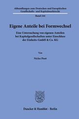 Eigene Anteile bei Formwechsel