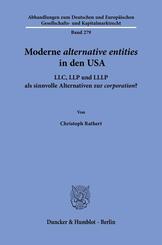 Moderne 'alternative entities' in den USA