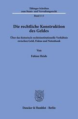 Die rechtliche Konstruktion des Geldes