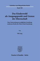 Das Kindeswohl als Ausgangspunkt und Grenze der Elternschaft