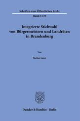Integrierte Stichwahl von B&uuml;rgermeistern und Landr&auml;ten in Brandenburg