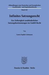 Infinites Satzungsrecht
