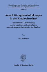 Aussch&uuml;ttungsbeschr&auml;nkungen in der Kreditwirtschaft