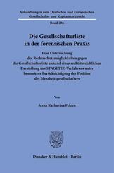 Die Gesellschafterliste in der forensischen Praxis
