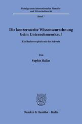 Die konzernweite Wissenszurechnung beim Unternehmenskauf