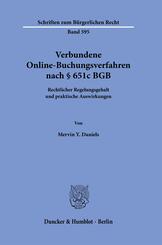 Verbundene Online-Buchungsverfahren nach &sect; 651c BGB