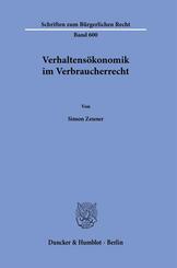 Verhaltens&ouml;konomik im Verbraucherrecht