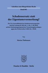 Schadensersatz statt der Eigentumsvormerkung?
