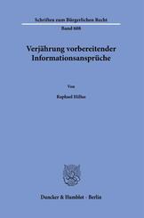 Verj&auml;hrung vorbereitender Informationsanspr&uuml;che