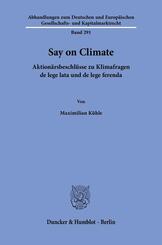 Say on Climate