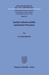 Insiderverbotsverst&ouml;&szlig;e juristischer Personen