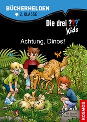 Die drei ??? Kids, Bücherhelden, Achtung, Dinos! (drei Fragezeichen Kids) (eBook, PDF)