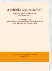 "Semitische Wissenschaften"?