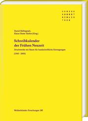 Schreibkalender der Fr&uuml;hen Neuzeit