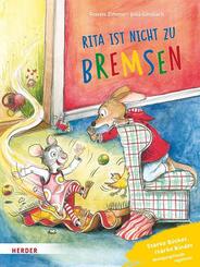 Konrad K&auml;nguru und Rita Rennmaus. Rita ist nicht zu bremsen