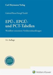 EP&Uuml;-, EPG&Uuml;- und PCT-Tabellen