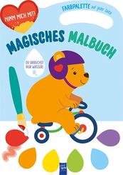 Magisches Malbuch - Cover blau (B&auml;r)