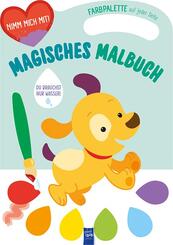 Magisches Malbuch - Cover gr&uuml;n (Hund)
