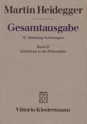 Einleitung in die Philosophie (Wintersemester 1928/29)