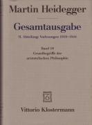 Grundbegriffe der aristotelischen Philosophie (Sommersemester 1924)