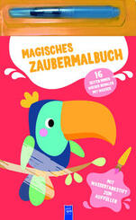 Magisches Zaubermalbuch - Rot (Tukan)