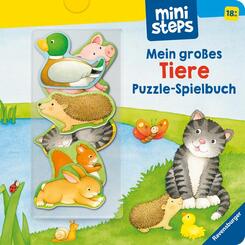 ministeps Mein großes Tiere Puzzle-Spielbuch - ab 18 Monate