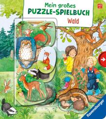 Mein großes Puzzle-Spielbuch - Wald