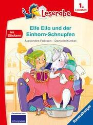 Leserabe 1. Lesestufe - Elfe Ella und der Einhorn-Schnupfen