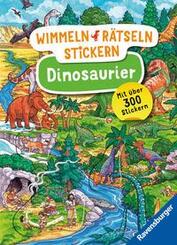 Wimmeln, Rätseln, Stickern: Dinosaurier