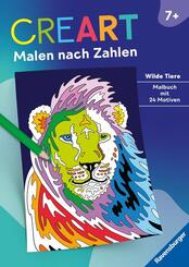 CreArt Malen nach Zahlen ab 7: Wilde Tiere