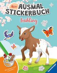 Mein Ausmalstickerbuch - Frühling