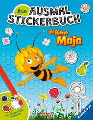 Mein Ausmalstickerbuch: Die Biene Maja