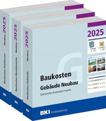 BKI Baukosten Geb&auml;ude + Positionen + Bauelemente Neubau 2025 - Kombi Teil 1-3